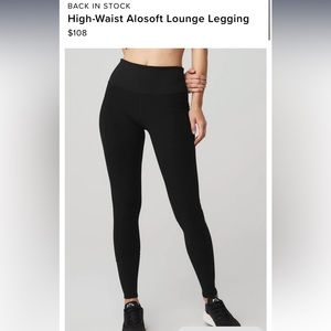 High-waist Alosoft Lounge Legging